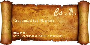 Csizmadia Manon névjegykártya